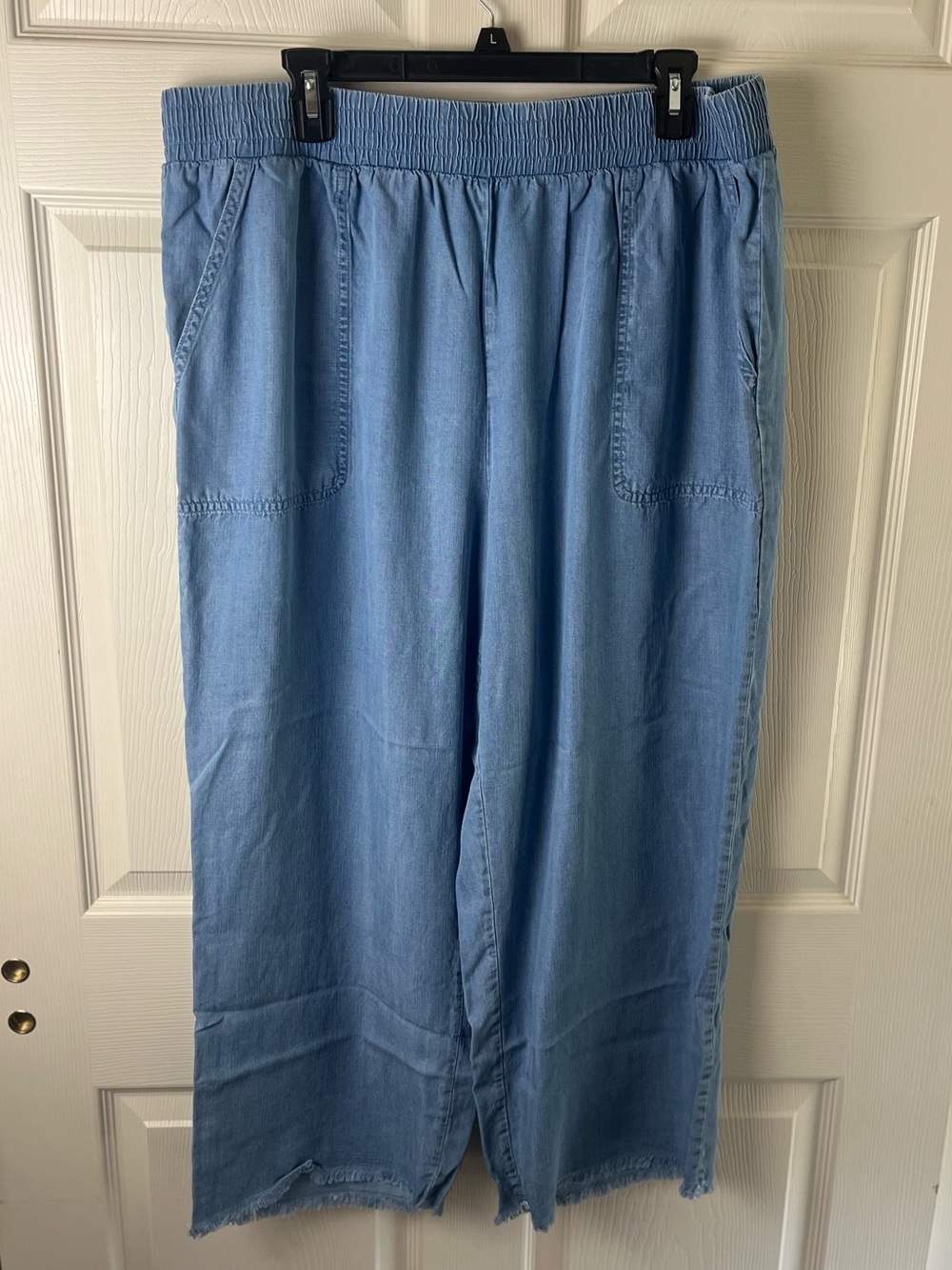 Alfred Dunner Light Blue Relaxed Elastic-Waist Jeans
